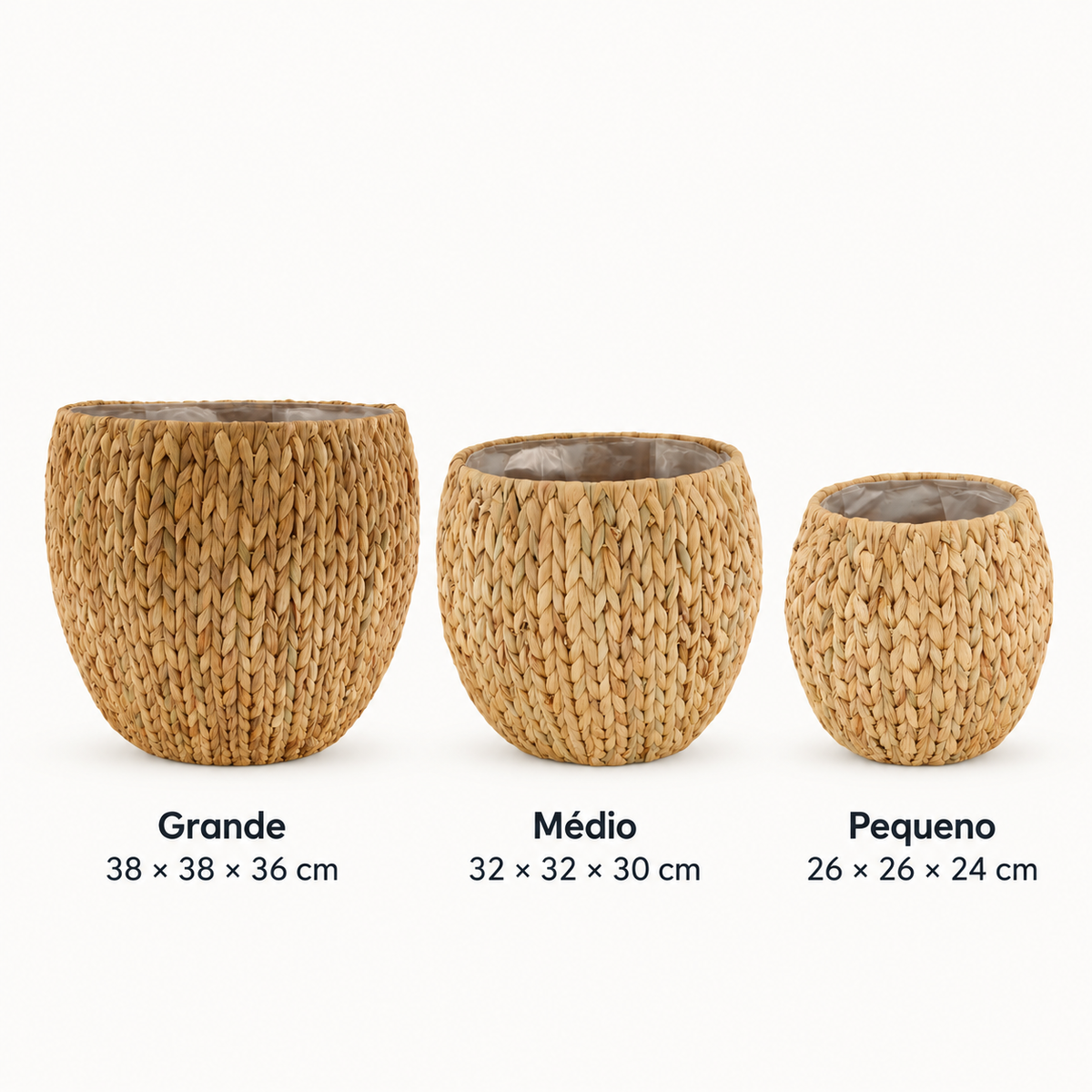 Panier pour plantes en jacinthe d’eau