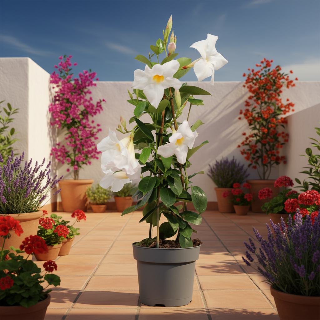 White Mandevilla