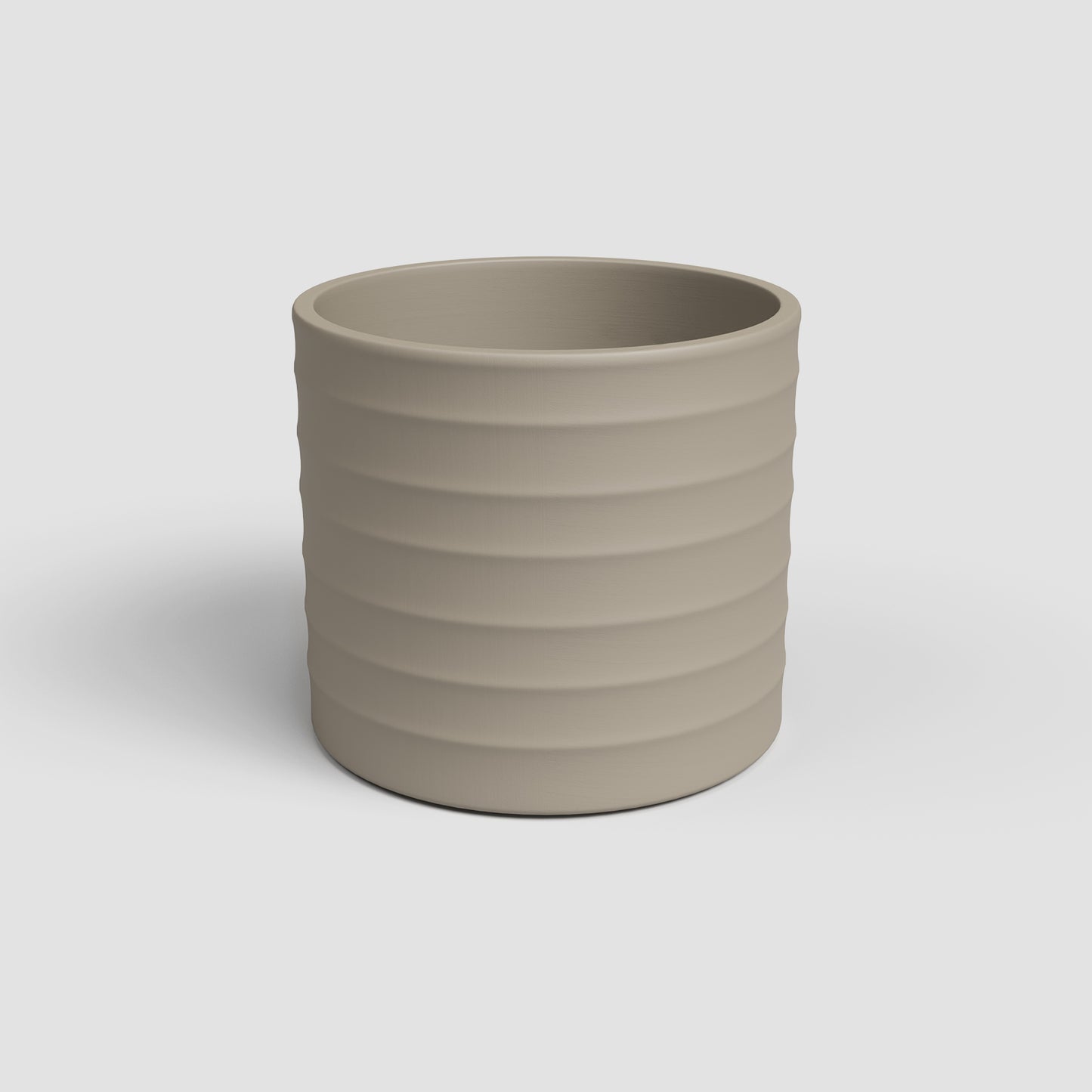 vaso decorativo artesanal de cerâmica chloe horizontal bege da artevasi