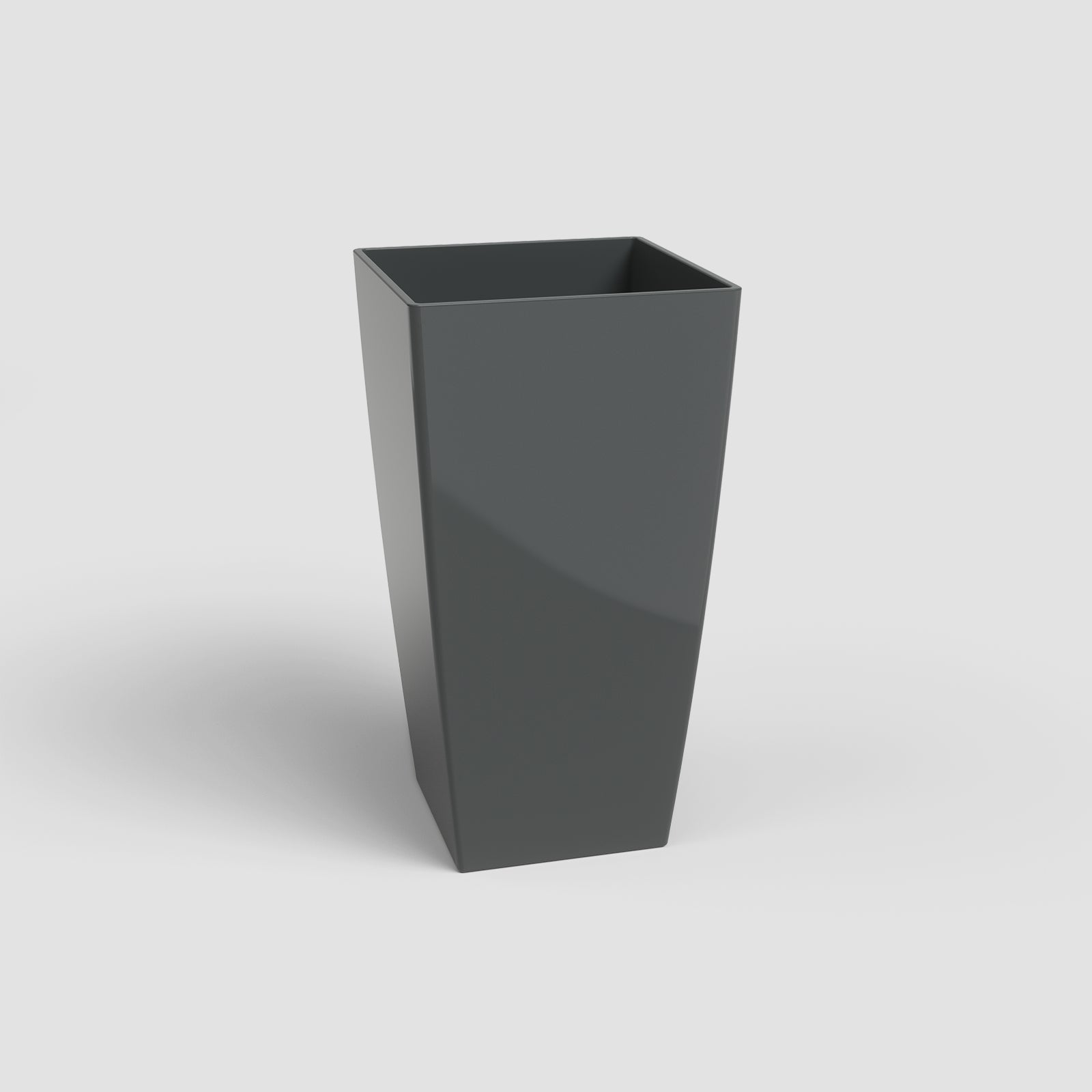 Vaso Quadrato in Resina Fiordaliso 40 cm Antracite Vaso Quadrato in Resina Fiordaliso 40 cm Antracite
