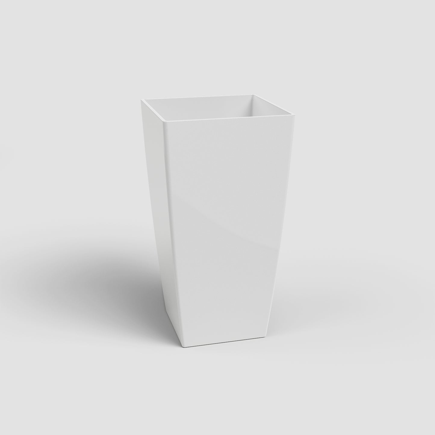 vaso de plástico alto pisa branco artevasi