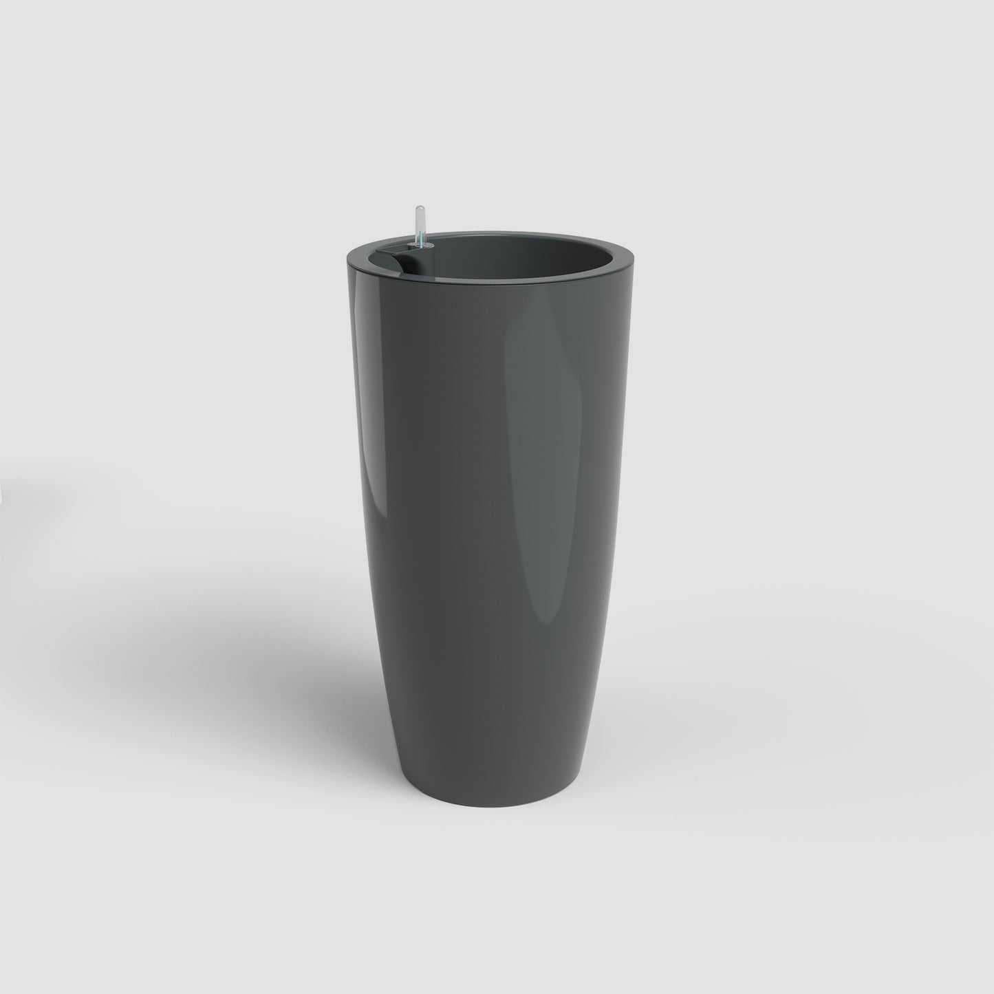 vaso santorini com rega automática antracite artevasi