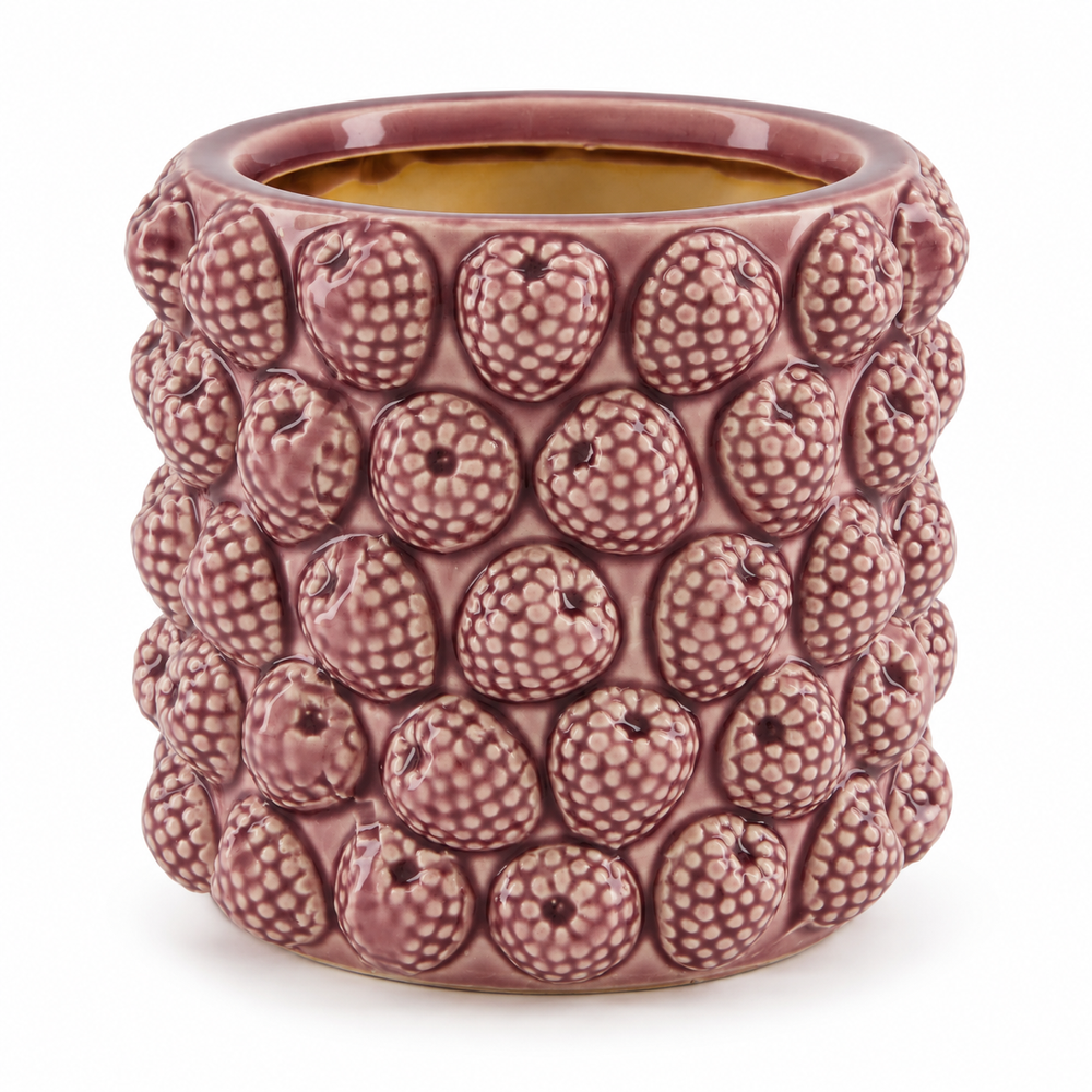 Raspberry Ceramic Vase