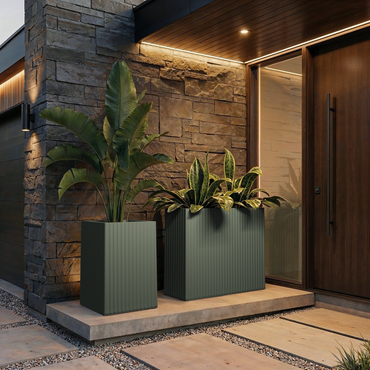 Floreira Retangular Alta Sydney Wavy