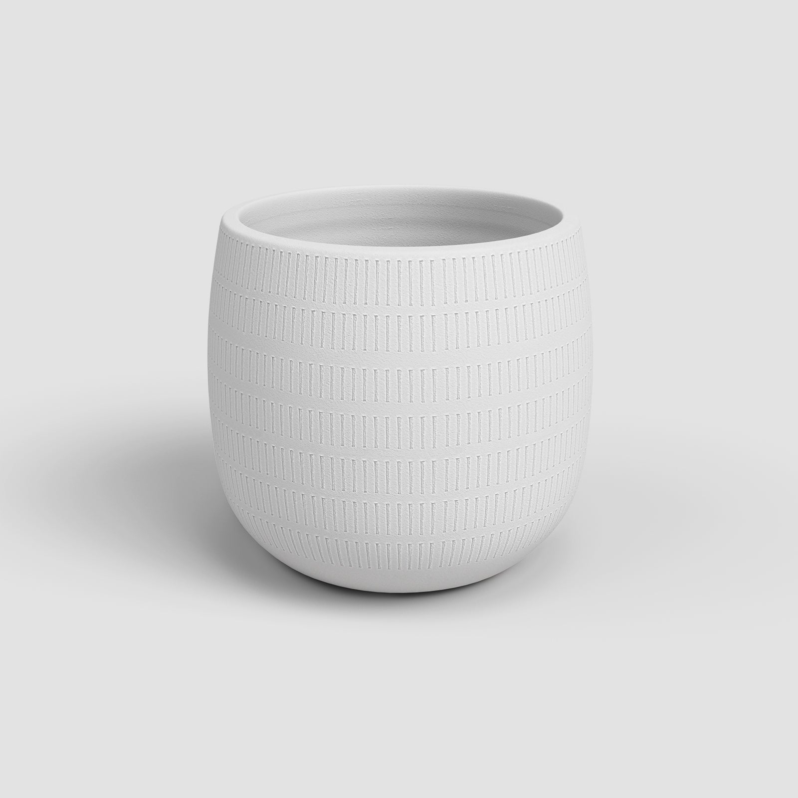 vaso decorativo artesanal de cerâmica aura branco